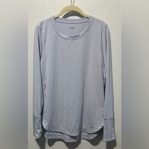Athleta Women's Light blue Long Sleeve Tee - Picture 2 of 6